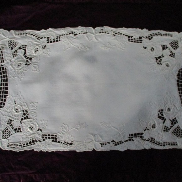 1920s vintage table linen - Picture 6 of 7
